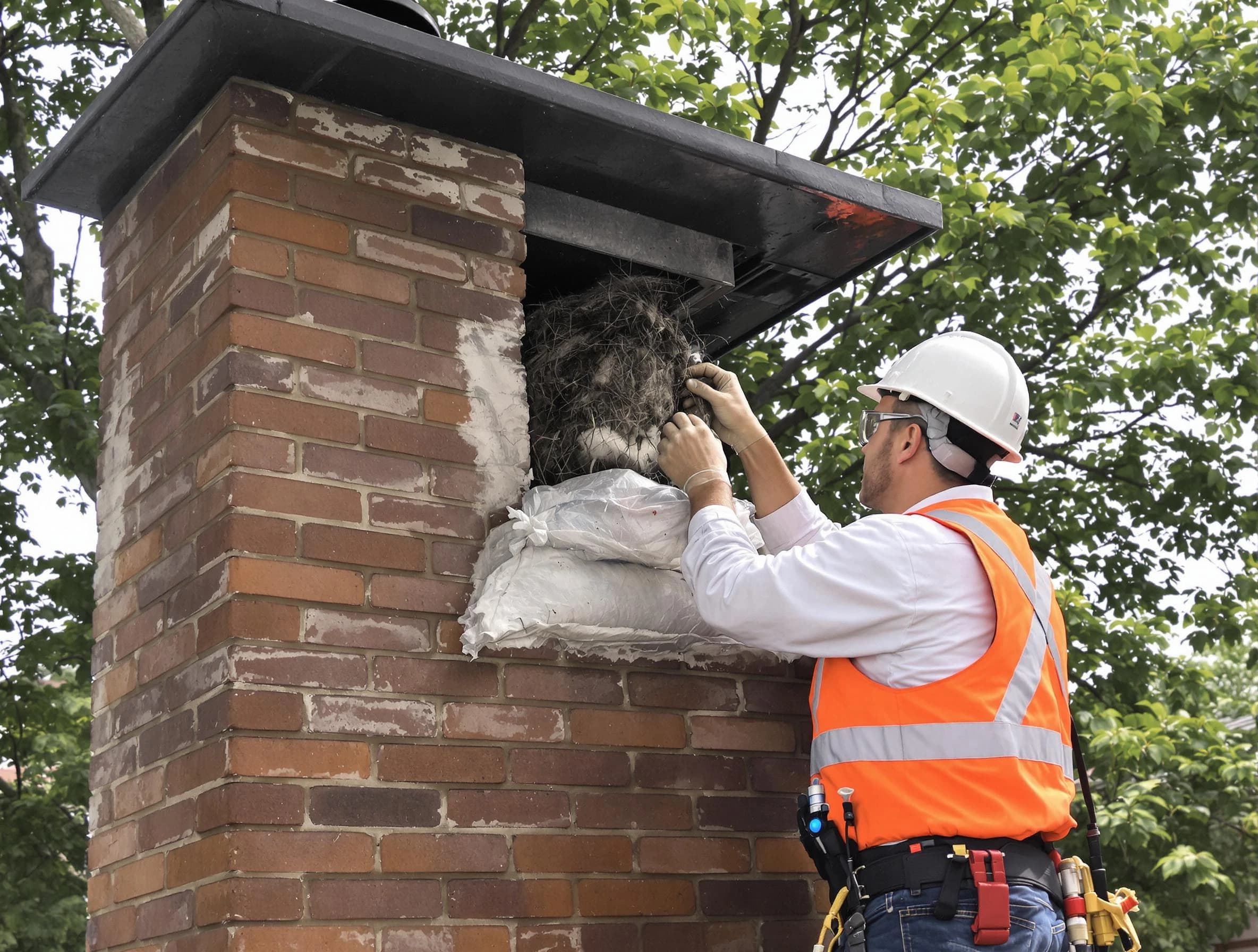 Humane removal of debris and animals by Moody Chimney Sweep in Moody, AL