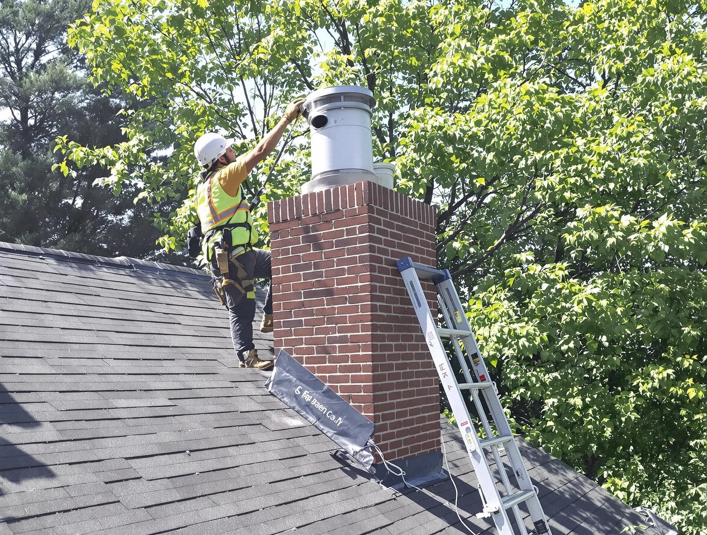 Chimney liner inspection by Moody Chimney Sweep in Moody, AL