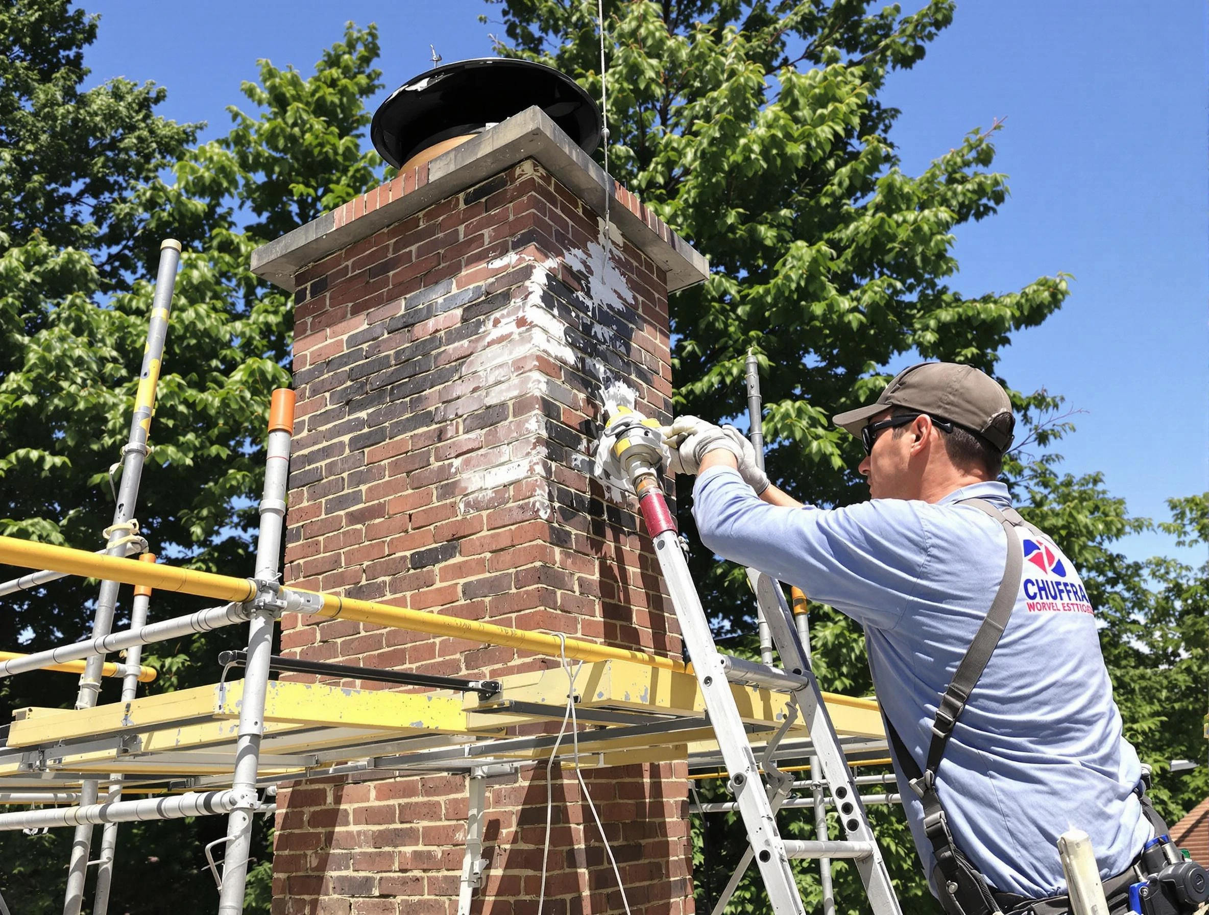 Structural chimney repair by Moody Chimney Sweep in Moody, AL