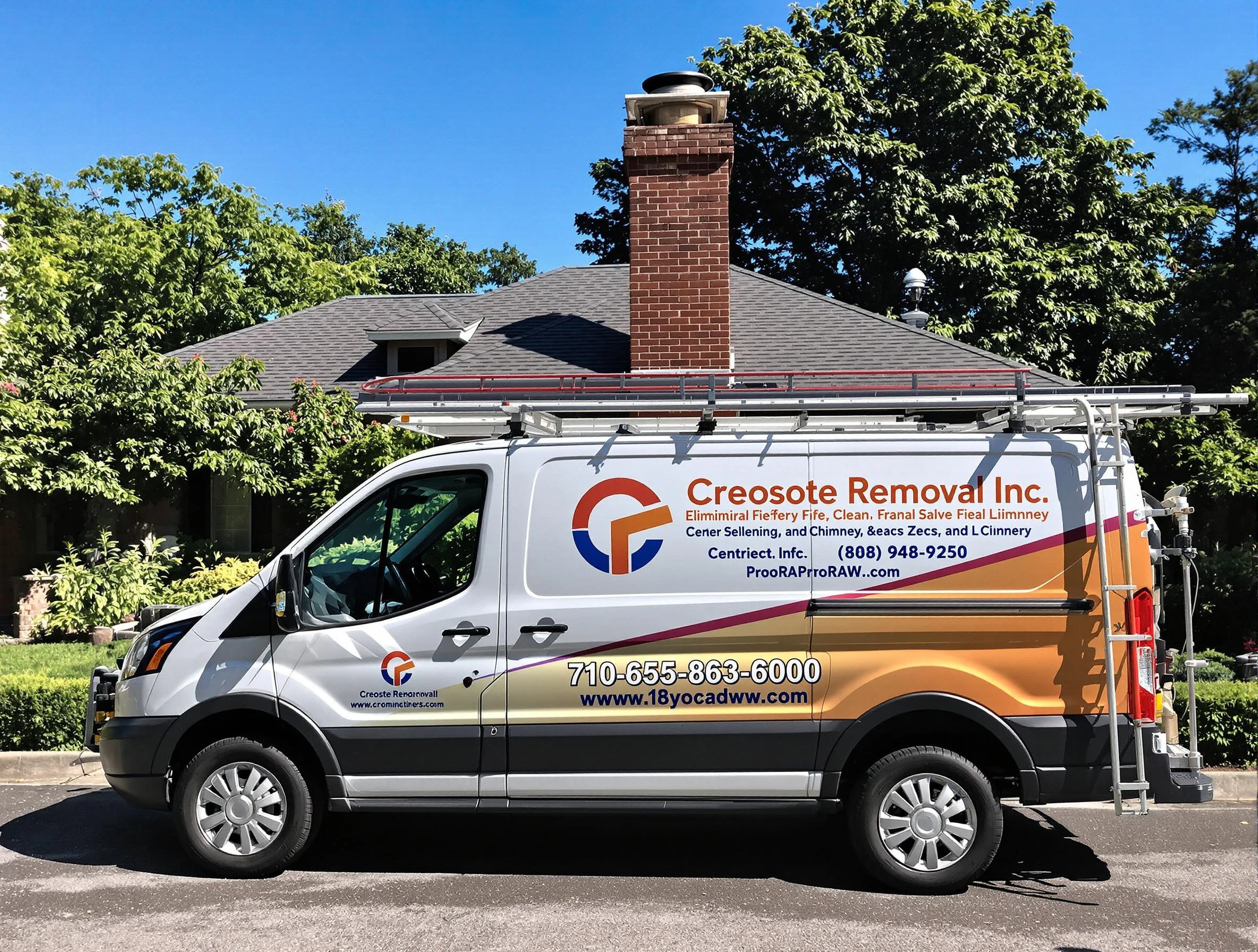 Moody Chimney Sweep technician removing creosote safely in Moody, AL